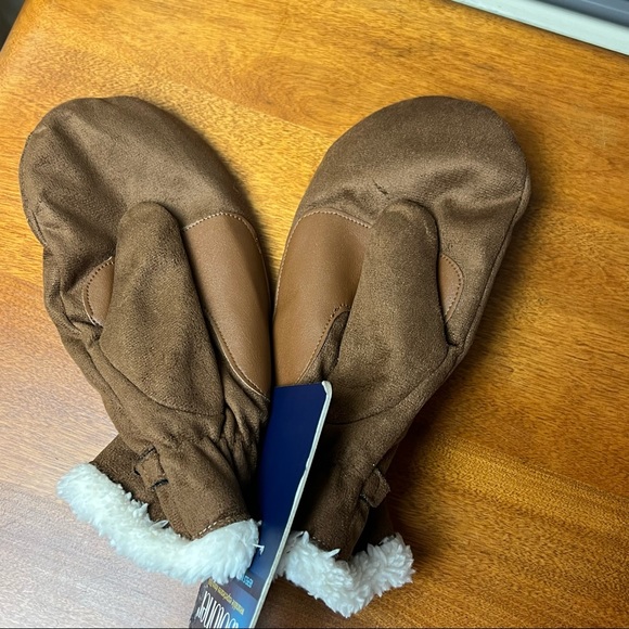 Isotoner Mittens Brown M/L - Picture 3 of 4